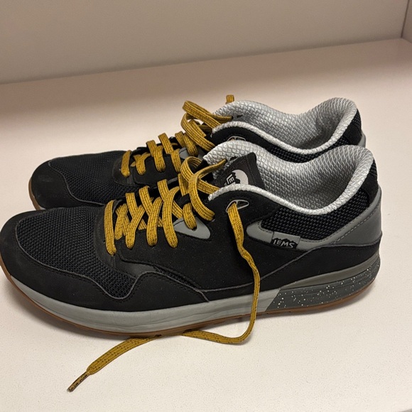 Lems Men's Black Tan Gold Sneakers - Picture 2 of 4